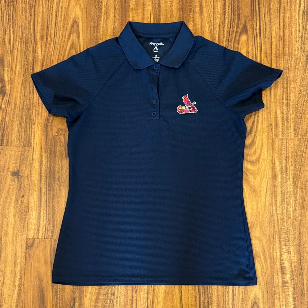 Antigua Women's Navy Button Down Shirt